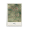 Map of Olney, Texas, 12 x 18 inch unframed archival matte print