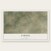 Pawnee, Texas map print, the full design