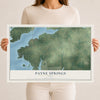 Map of Payne Springs, Texas, 12 x 18 inch unframed archival matte print