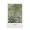Map of Penitas, Texas, 12 x 18 inch unframed archival matte print