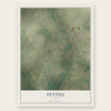 Pettus, Texas map print, the full design