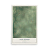 Map of Pine Island, Texas, 12 x 18 inch unframed archival matte print