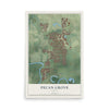Map of Pecan Grove, Texas, 12 x 18 inch unframed archival matte print