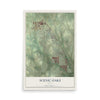 Map of Scenic Oaks, Texas, 12 x 18 inch unframed archival matte print