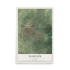 Map of Plainview, Texas, 12 x 18 inch unframed archival matte print