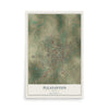 Map of Pleasanton, Texas, 12 x 18 inch unframed archival matte print