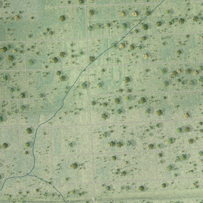 Second close-up of the map of Plum Grove, Texas print showing more streets and buildings