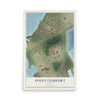 Map of Point Comfort, Texas, 12 x 18 inch unframed archival matte print