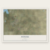 Potosi, Texas map print, the full design