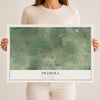 Map of Primera, Texas, 12 x 18 inch unframed archival matte print