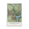 Map of Providence Village, Texas, 12 x 18 inch unframed archival matte print