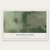 Rancho Alegre, Texas map print, the full design