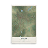 Map of Ranger, Texas, 12 x 18 inch unframed archival matte print
