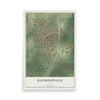 Map of Raymondville, Texas, 12 x 18 inch unframed archival matte print