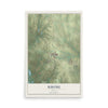 Map of Rhome, Texas, 12 x 18 inch unframed archival matte print
