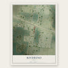 Rivereno, Texas map print, the full design