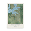Map of Road Runner, Texas, 12 x 18 inch unframed archival matte print