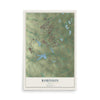 Map of Robinson, Texas, 12 x 18 inch unframed archival matte print