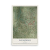 Map of Rocksprings, Texas, 12 x 18 inch unframed archival matte print