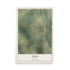 Map of Ross, Texas, 12 x 18 inch unframed archival matte print