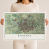 Map of Round Rock, Texas, 12 x 18 inch unframed archival matte print