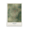 Map of Runge, Texas, 12 x 18 inch unframed archival matte print