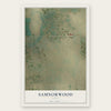 Samnorwood, Texas map print, the full design