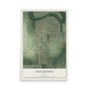 Map of San Leanna, Texas, 12 x 18 inch unframed archival matte print