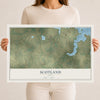 Map of Scotland, Texas, 12 x 18 inch unframed archival matte print
