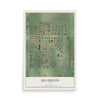 Map of Silverton, Texas, 12 x 18 inch unframed archival matte print