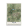 Map of Sinton, Texas, 12 x 18 inch unframed archival matte print