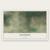 Skidmore, Texas map print, the full design