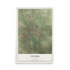 Map of Snyder, Texas, 12 x 18 inch unframed archival matte print