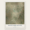 South Fork Estates, Texas map print, the full design