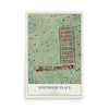 Map of Southside Place, Texas, 12 x 18 inch unframed archival matte print