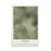 Map of Staples, Texas, 12 x 18 inch unframed archival matte print