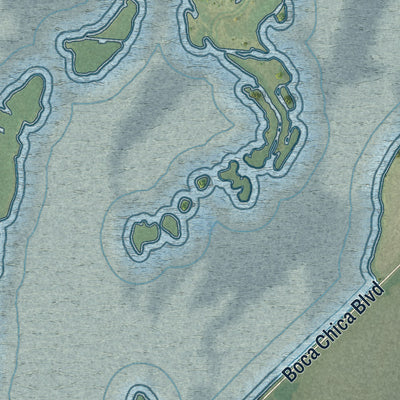 Second close-up of the map of Starbase, Texas print showing more streets and buildings