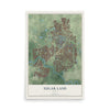 Map of Sugar Land, Texas, 12 x 18 inch unframed archival matte print