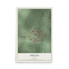 Map of Sweeny, Texas, 12 x 18 inch unframed archival matte print