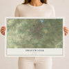 Map of Sweetwater, Texas, 12 x 18 inch unframed archival matte print