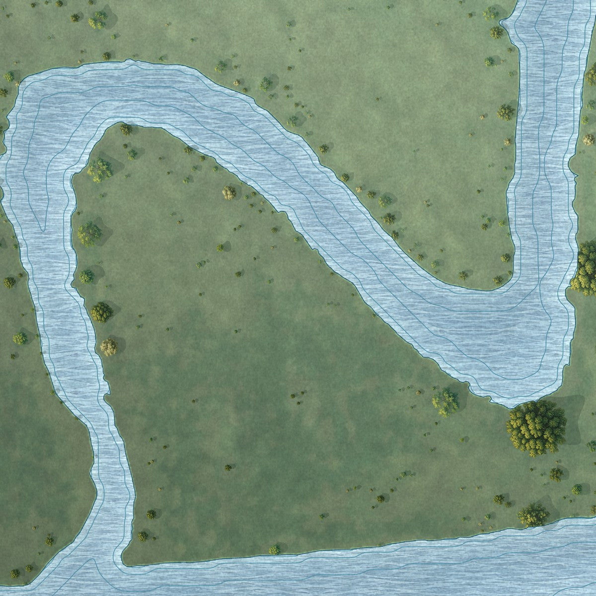 Second close-up of the map of Taylor Landing, Texas print showing more streets and buildings