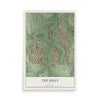 Map of The Hills, Texas, 12 x 18 inch unframed archival matte print