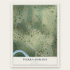 Tierra Dorada, Texas map print, the full design