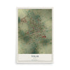 Map of Tolar, Texas, 12 x 18 inch unframed archival matte print