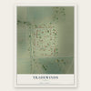 Tradewinds, Texas map print, the full design