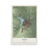 Map of Waco, Texas, 12 x 18 inch unframed archival matte print