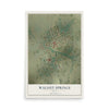 Map of Walnut Springs, Texas, 12 x 18 inch unframed archival matte print