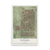 Map of Watauga, Texas, 12 x 18 inch unframed archival matte print