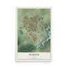 Map of Webster, Texas, 12 x 18 inch unframed archival matte print