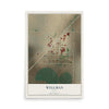 Map of Wellman, Texas, 12 x 18 inch unframed archival matte print